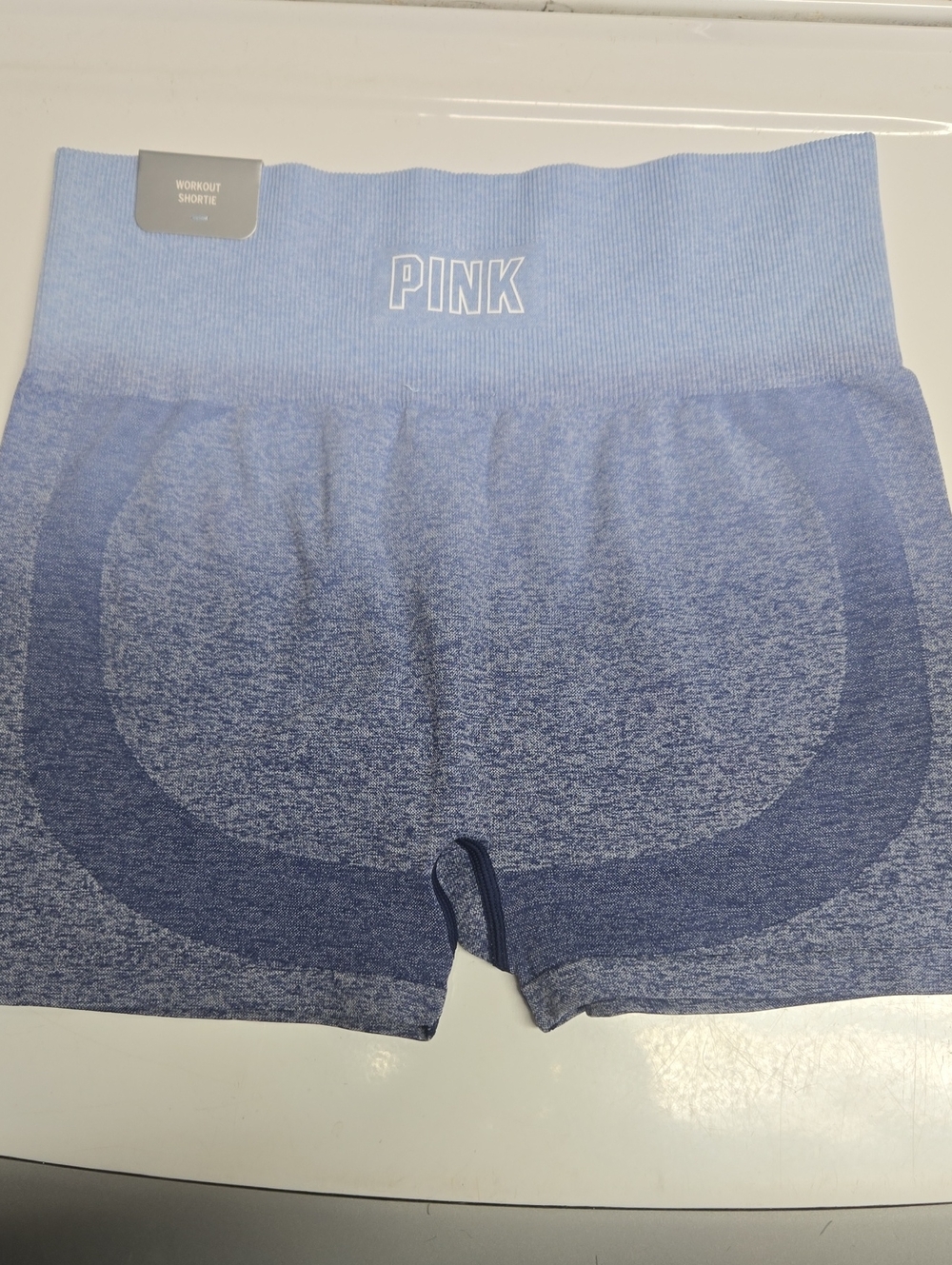 PINK Victoria's Secret Blue Seamless Workout Shorts AND Pants